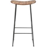 White Label Barski stol iz masivnega tika v naravni barvi 80 cm Tangle – | Shoptok.si