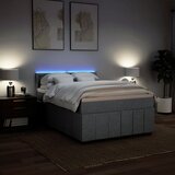  Krevet box spring s madracem svjetlosiva 160x200 cm tkanina | shoptok.hr