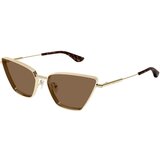 Alexander Mcqueen AM0501S 002 ONE SIZE (58) Zlata/Rjava | Shoptok.si