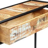  Konzolni stol od masivnog obnovljenog drva 118 x 30 x 75 cm | shoptok.hr