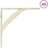 Nosači za zidne police 12 kom. Antič White 14.5 x 14.5 x 3.5 cm | shoptok.hr