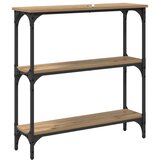  Konzolna stolica s policom Umjetnički hrast 75 x 22,5 x 75 cm | Eponuda.com