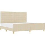  Krem Tkaninski Posteljni Okvir 200x200 cm, (22049709) | Shoptok.si