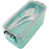 Prenosna lunch box posoda za hrano 750ML + pribor zelena, (21226811)