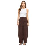 Vila Hlače Chia Barreal Trousers - Coffee Bean Kostanjeva Cene