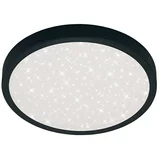 Ferotehna Okrugla stropna LED svjetiljka Nora Sky (24 W, Ø x V: 38 x 5 cm, Crne boje, Hladna bijela)