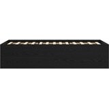  Okvir kreveta za pod Crni hrast 80 x 200 cm Konstruirano drvo | Eponuda.com