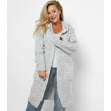 Pri Cardigan Long Chunky Braid Wool Sweater | shoptok.hr