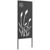  Privatnost u vrtu Crna 50 x 140 cm Hladno valjana čelična | shoptok.hr