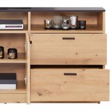 Mömax tv-element tonale, barva hrasta, temno siva | Shoptok.si