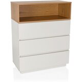 MID.YOU Komoda Melmo, Bela, Barva Hrasta | Shoptok.si
