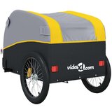 Prikolica za bicikl crno-žuta 30 kg željezna | shoptok.hr