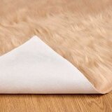 vidaXL Lažni Ovčji Tepih Bež 120 x 170 cm Poliester | shoptok.hr