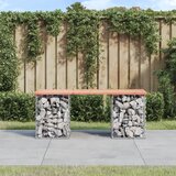 vidaXL Vrtna klop gabion 103x31x42 cm trden les douglas Cene