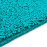 vidaXL Tirkizna Poliester 60 x 90 cm Prostirka za kupaonicu Pravokutna | shoptok.hr