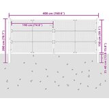  Vrtna vrata antracit 400x150 cm čelik | shoptok.hr