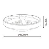  LED plafonjera sa ventilatorom | ePonuda.com