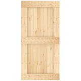  Vrata NARVIK Prirodna 100 x 210 cm Čvrsta borovina - Prirodna 100 x 210 cm Gladak dizajn | shoptok.hr