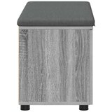  Klupa za hodnik s jastukom Siva Sonoma 80 x 38 x 46 cm | shoptok.hr