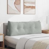  Jastuk za leđa Svijetlo siva 120 x 24 x 50 cm Baršun | shoptok.hr