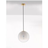 Nova Luce Bela/v zlati barvi steklena viseča svetilka ø 30 cm Vita – | Shoptok.si