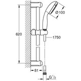 Grohe new tempesta klizna šipka gr 27853001 | Eponuda.com
