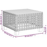vidaXL 6-dijelni set vrtnih sofa s jastucima bež od poliratana | shoptok.hr