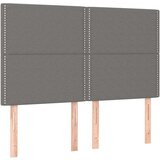  Box spring postelja z vzmetnico temno siva 140x200 cm blago, (20727069) | Shoptok.si