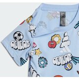 Adidas Športna trenirka 'Seasonal Essentials' golobje modra / rdeča / črna / bela | Shoptok.si