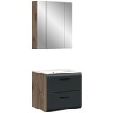 MID.YOU Kopalnica Ice, Črna, Barva Hrasta, 2-Delna | Shoptok.si