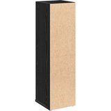vidaXL Kopalniška omarica z držalom za zvitke črna 20,5x22x72 cm | Shoptok.si
