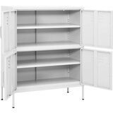 vidaXL Omara za shranjevanje bela 80x35x101,5 cm jeklo | Shoptok.si