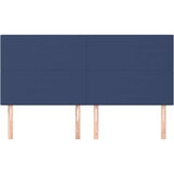  Posteljno vzglavje 4 kosa moder 100x5x78/88 cm blago, (20932085) | Shoptok.si