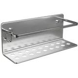 zidna pravokutna polica Serenity 30x10x5,5 cm aluminij srebrna