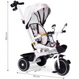 ECO TOYS Dječji tricikl sa okretnim sjedalom, ručkom za guranje i nadstrešnicom, | shoptok.hr