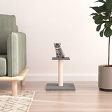 vidaXL Grebalica za mačke s platformom svjetlosiva 38 cm Cijene
