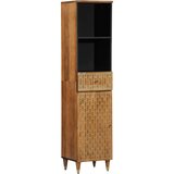  The Living Store Kopalniška omarica 38x33x160 cm trden mangov les - Kopalniška Omarica, (21495896) Cene