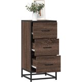 vidaXL Komoda boja hrasta 35,5x35x76 cm konstruirano drvo i metal Cijene