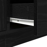vidaXL TV ormarić s LED svjetlima crni hrast 193,5x41x50 cm | shoptok.hr