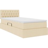  s madracem i skladištem Krema 90 x 190 cm Baršun | shoptok.hr