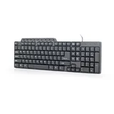 GEMBIRD, KB-UM-104, Compact multimedia keyboard, USB, US layout, black