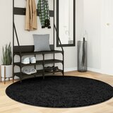 vidaXL Tepih OVIEDO kratkih vlakana crni Ø 160 cm | shoptok.hr