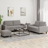  3-dijelni set sofa smeđesivi od tkanine | shoptok.hr