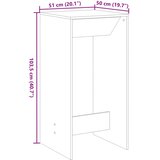  Barski stol boja staro drvo 51x50x103,5cm od konstruiranog drva | shoptok.hr