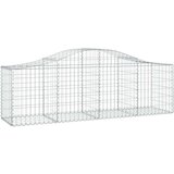  Lučne gabionske košare 7 kom 200x50x60/80 cm pocinčano željezo | shoptok.hr