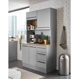MID.YOU BIFE OMARA siva, barve hrasta | Shoptok.si