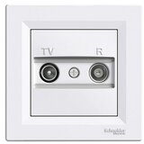 Schneider Electric Asfora Antenska vtičnica končna TV/R (Bela, 1 dB) | Shoptok.si
