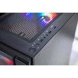 UGD Kuciste Hammer 3313, ATX, providna stranica, ugradjena 4xRGB kulera, Crno | ePonuda.com