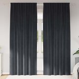  Zavjese za zamračivanje 2 pcs Tamno siva 140 x 225 cm Baršun | shoptok.hr