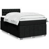 Maison Chic Box spring postelja - Vzmetna postelja z vzmetnico črn 120x200 cm blago SL24136, (21879812) | Shoptok.si